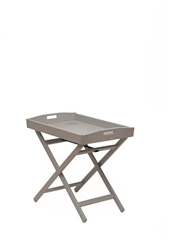 Del Fabbro Tavolino Vassoio Pieghevole Karn Zeus – Vassoio Letto in Legno Faggio con Gambe Richiudibili – Tavolino Colazione Divano Made in Italy
