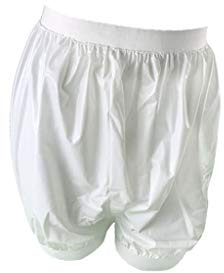 Haian Adult Incontinence Pull-on Plastic Comfort Pants 2 Pack (XX-Large, White)