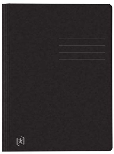 Oxford Schnellhefter aus Karton, schwarz, 25 Stück TOP FILE+ DIN A4