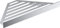Hansgrohe 41741000 AddStoris Seifenkorb Chrom Tablette d'angle, 14.8x14.8x2.6 cm