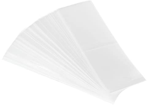 PATIKIL 250Pack Perforierte Folie PVC Schrumpfband für Kappe 2.68 zu 2.72 110x35mm Klar