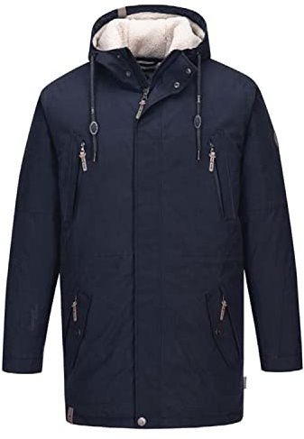 lue Wave Herren Funktionsparka Jacke Kuddel - Parka Winterjacke Outdoorjacke Funktionsjacke