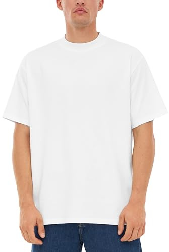 Johnny Urban Oversized Tshirt Herren & Damen - Sammy - Heavy Basic Kurzarm T-Shirt Oversize - Enganliegender Kragen - Unisex - 100% Baumwolle - Einfarbig