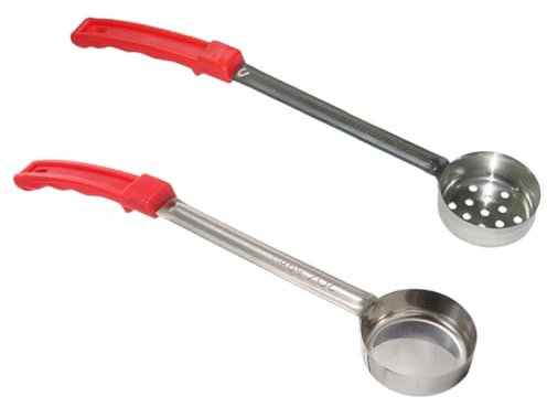 UPKOCH Stainless Steel Pizza Sauce Spoon Portion Control Serving Spoons Set Smooth Edge Easy Clean Ladles for Cooking Baking