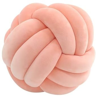 Knotenkissen, Knotenkugelkissen, Knot Kopfkissen, Hand gewebt Knotenkissen, Knotbugelwurf Kissen, Knoten Ball Kissen Dekor Bett Zimmer, Couch, 35cm, G
