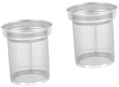 Garneck 2St Teesieb Mesh-Tee-Ei Zubehör für Teekannen Feinmaschiges Teesieb Teebeutelpresse teesiebe teeeier Filter Sieb für Teerückstände Siebeinsatz aus Mesh Rostfreier Stahl