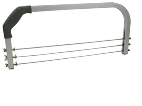 Besttoolifes Affettatrice per torte, livellatrice, filo di taglio con altezza di taglio regolabile per torte a strati e decorazione, accessorio da forno in acciaio al carbonio, 53 cm