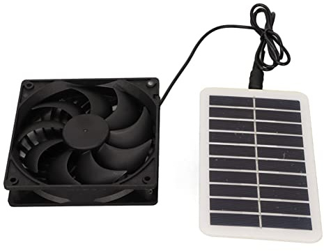 Ventilateur D'extraction à Panneau Solaire, Kit de Ventilateur à Panneau Solaire Extérieur Portable de 15 W avec élimination Efficace des Odeurs, économie D'énergie pour Cuisine,