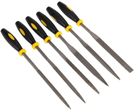 Angoily 6stücke Wood Rasp File Set Mit Rutschfesten Griffen Mini Holzraspelwerkzeuge Für Präzise Holzbearbeitung Langlebig Und Komfortabel Für Kontrolliertes Feilen