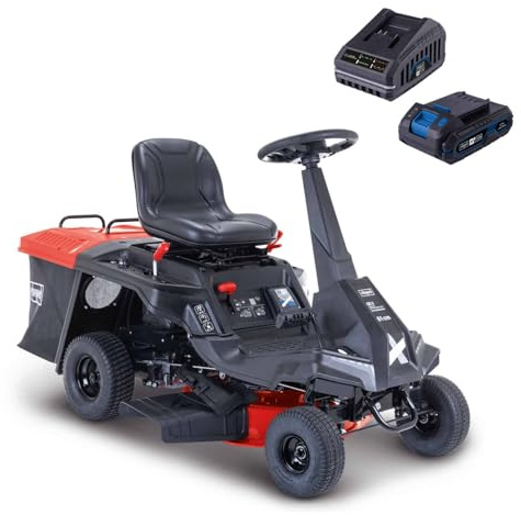 Scheppach Cortacésped autotransportado MR230-61 - Cortacésped de gasolina 4 tiempos 4,4 KW/6,0 CV - Ancho de corte 61 cm - Ajuste de la altura de corte en 5 posiciones - Jardines hasta 2600 m²