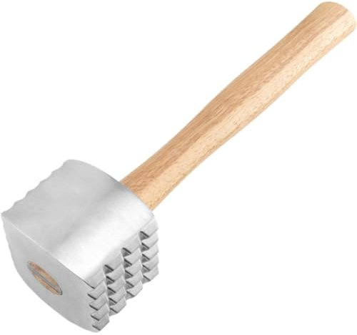 Dianzan Martillo Ablandador De Carne, Martillo De Madera para Carne, Herramienta De Cocina De Mazo De Doble Resistente Y Mazo De Pollo para Ablandar Carne, Carne De Res