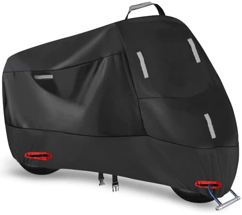 WQIUTT Motorrad Abdeckungen für Ducati Monster 937 Monster 821 1200 1200S,Oxford-Stoff Abdeckplane Wasserdicht Motorradabdeckung Motorradplane Winterfest UV-Schutz Zubehör,A