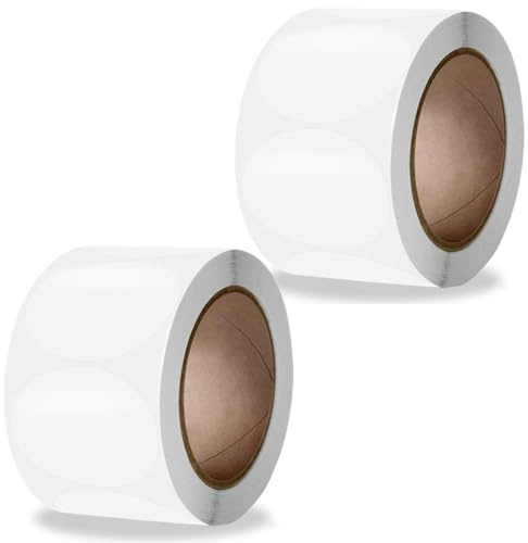 Runde Transparent Aufkleber 1000 Stück, 5 cm Selbstklebend Etiketten Klar Kreis, Durchsichtig Siegel Klebepunkte Punktaufkleber Verschlussetiketten, Round Wafer Seals Sticker für Verpackung, Umschläge