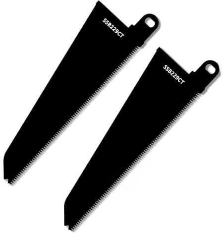 2 lame per sega Scorpion SSB229CT compatibili con seghe Scorpion Black and Decker, lame per sega alternativa per legno e plastica, adatte per FKS890E KS890ECN KS890EK KS890GT KFBES850K KS880 - 240 mm