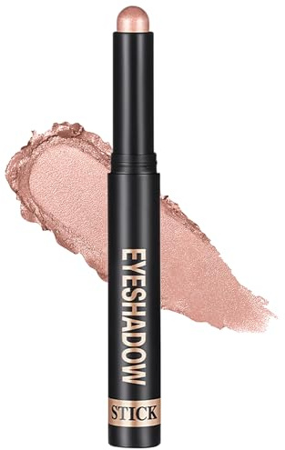 Erinde Creme Lidschattenstift, Hochpigmentierter und Schimmernder Eyeshadow Stick, Wasserfest & Langanhaltend, Metallischer Glanz für Strahlende Augen, Vegan & Tierversuchsfrei #03