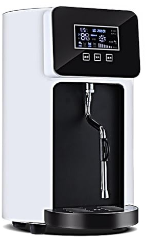 XSDAJSD Macchina per schiumare Il caffè elettrica Commerciale, schiumalatte Automatico a Vapore, Caldaia in Acciaio Inossidabile da 8 Litri, con Display a LED e sonda di Temperatura, per Latte
