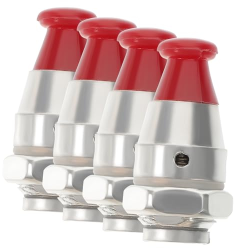 DOITOOL 4pcs High-Grade Plastic Pressure Cooker Safety Valves Replacement Jigger Valve with Rust-Resistant Fiberglass Easy Install for Secure Pressure Relief