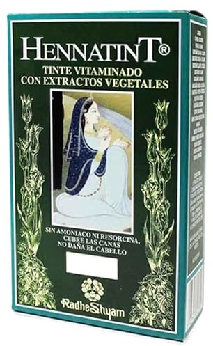 Hennatint Castaño Caoba Oscuro | Tinte Semipermanente Sin Amoniaco y Sin Químicos | Cobertura Canas 100% | Brillo Natural, Nutrición Vegetal y Larga Duración | Kit Completo 60ml
