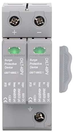 Dispositivo di Protezione da Sovratensioni 2P Fotovoltaico, Alta Precisione, Prestazioni Stabili, DC600V - Montaggio su Binario a Norma, Protezione Contro Sovratensioni e Fulmini