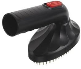 Staubsaugerbürste für Katzen und Hunde zur Haarentfernung, 32 Mm | Kunststoff Ausführung in Schwarz, für Tägliche Tierpflege und Fellpflege, mit Power Button Zubehör