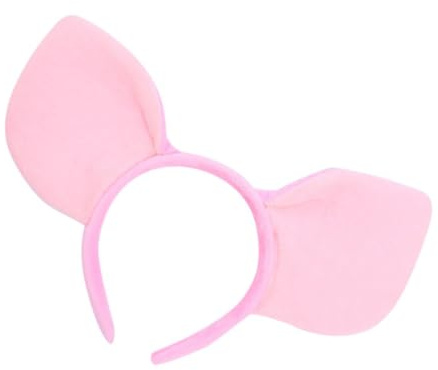 WESIEVYA Leichtes Rosa Party Kopfschmuck Schweineohren Haarreif aus Stoff und Kunststoff für Cosplay Performance und Fasching