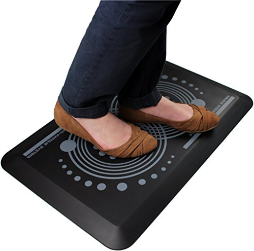 Floortex AFS-TEX 2000 Stehschreibtischmatte, 50 x 80 cm, Schwarz