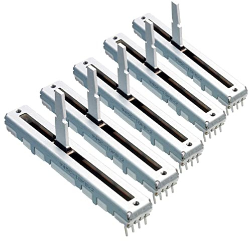 5 x ALPS 10K linear Schiebepoti RS45112 stereo linear Schiebeweg 45 mm Fader Schiebepotentiometer Potentiometer Poti