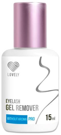 LOVELY Gel Remover für Wimpernverlängerung 15ml Geruchlos | schnelle entfernung von Lash Extensions | Wimpern Entferner für einzelne künstliche Wimpern | für Allergiker geeignet - ohne Duft