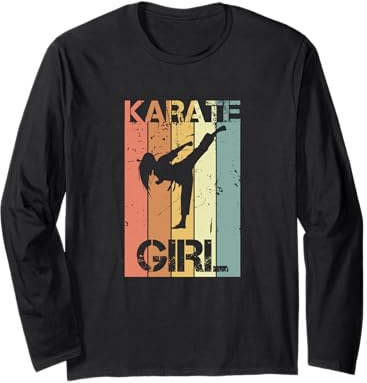 Karate Girl Women's Children's Karate Suit for Karate Kids Long Sleeve T-Shirt