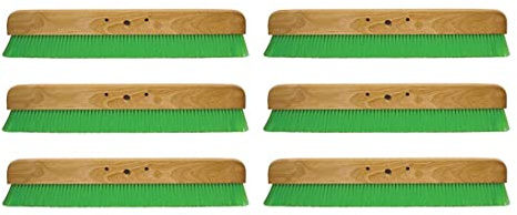 Kraft Tool Co. CC456-01 36 in. Green Nylex Soft Finish Broom Head, 6-Pack