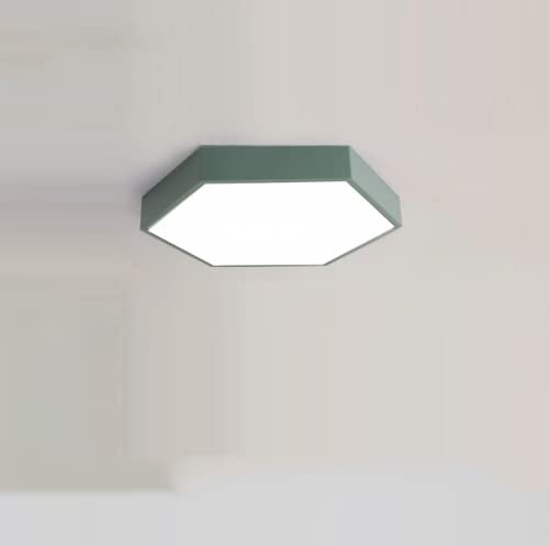 Deckenleuchten 18W Kinder Schlafzimmerlampe LED Modern Deckenlampe Acryl küchenlampen Gang Deckenbeleuchtung Badlampe Weißes Licht 6000K Flur Balkon Wohnzimmer eingang Ø32cm,Grün