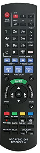 N2QAYB001046 Replacement Remote Control Fit for Panasonic Blu-ray Disc Recorder DMR-BCT950 DMR-BST950 DMR-BCT855 DMR-BST855 DMR-BCT850 DMR-BST850 DMR-BCT755 DMR-BST755 DMR-BCT750 DMR-BST750