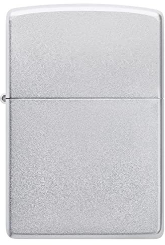 Zippo Briquet Tempête - Design Flamme - Chrome Satiné - Rechargeable - Réutilisable - Design Coupe-Vent - Coffret Cadeau Fabriqué aux États-Unis - Exclusivité Amazon