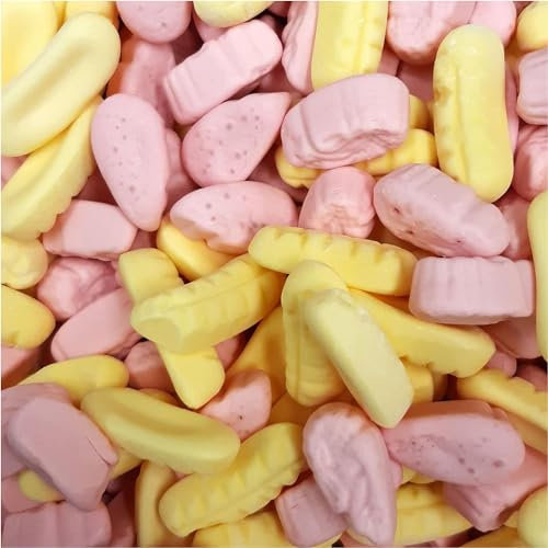Foam Banana and Shrimps Sweets │ 500 Gram Bulk Bag │ 500g │ Assorted Sweet Pick and Mix for Parties, Gifts, and Sharing.