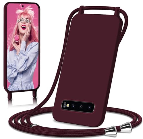 Ailicici Handykette für Samsung Galaxy S10 Hülle, Necklace Hülle mit Bands Handyhülle für zum Umhängen, Silikon Case mit Handykordel, Schutzhülle zum Umhängen Kordel