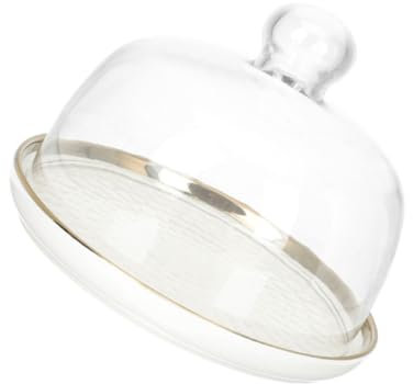 Hoement Dessert Plate for Cake Holder Glass Lid Serving Tray for Wedding Party Dessert Serving Tray