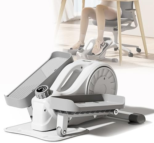 DPLWJPP Magnetischer,Tragbarer Ellipsen-Beintrainer,Mini-Ellipsentrainer Für Heimgebrauch,Beintrainer Im Sitzen Für Senioren,Cardio-Aktivität Für Arbeit Von Zu Hause