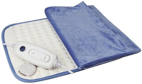 Almohadilla eléctrica 100W 40x30cm con tecnología de calor, ideal para aliviar dolores musculares y mejorar circulación.