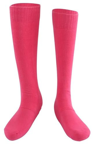 LYXXJRYBHD Fechtstrümpfe, Atmungsaktive Fechtsocken, Fechtsocken für Degen, Säbel, Florett, Absorbierend, Dehnbar für Das Training(Pink,Medium)