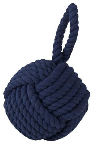 Seaside No.64 - Fermaporta con nodo marittimo – elegante oggetto decorativo in iuta – elegante nodo marinaio per tutte le stanze, porte e finestre – in 4 colori (blu scuro)
