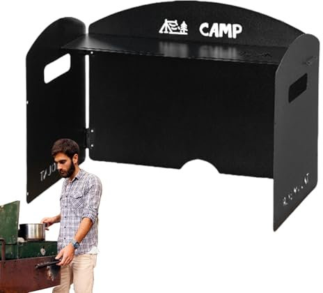 Parabrezza pieghevole per stufa da esterno, Paravento per stufa da campeggio | Parabrezza per fornello pieghevole portatile - Parabrezza per fornello da campeggio leggero e resistente al calore Access