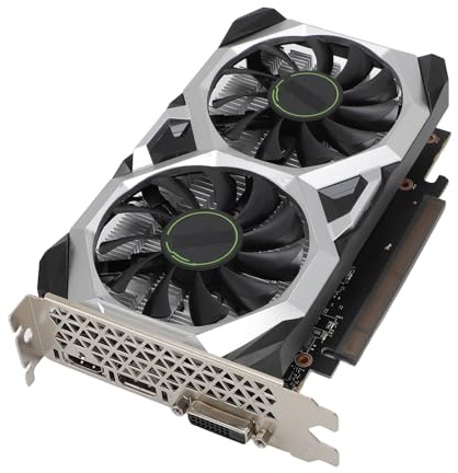 Bewinner Carte Graphique, Carte Graphique de Jeu 4 Go GDDR5 128 Bits, Carte Vidéo pour Ordinateur de Bureau avec Ventilateur de Gel, PCIE 3.0 16X, HDMI, DVI D, Displayport