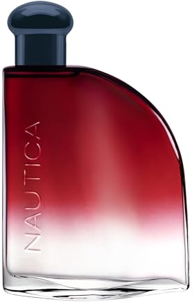 Nautica Color Red Eau de Toilette Uomo, Profumo aromatico fougère, Note di Pepe Nero, Lavanda e Rosmarino, 50 ml