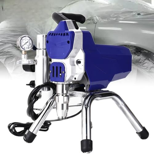 ROGHA Spruzzatrice a Spruzzo Airless da 1300 W - Pistola a Spruzzo Elettrica Professionale per Pareti Interne Ed Esterne, Progetti Fai da Te con Pressione Regolabile