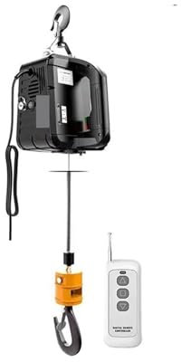 Verricello Elettrico, Paranco Elettrico, Gru Portatile da 500Kg Paranco Elettrico for Auto Miglioramento Domestico Movimentazione Carico Produzione Officina Sollevamento,per autocarri barche barche(R