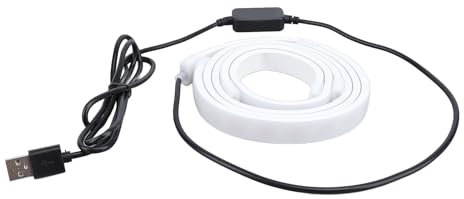 Focket Retroilluminazione LED per monitor da gioco, striscia LED RGB sincronizzata con colore dello schermo e musica, 3 modalità di illuminazione, per monitor per computer da 24 pollici