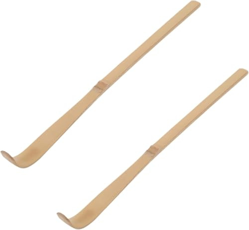 2 cucharas japonesas de bambú para matcha – Cuchara de ceremonia de té tradicional marrón de 18 cm para matcha y café, accesorios duraderos y ecológicos para espresso, cuchara de bambú para medir