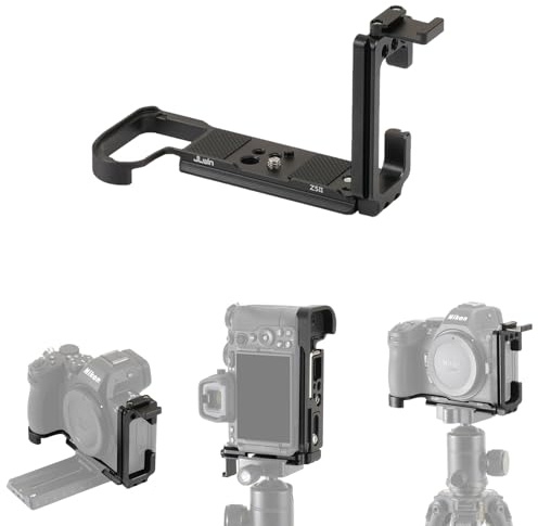 FOTGA L-Shape Bracket Vertical Camera Quick Release Plate for Nikon Z5 II Mirrorless camera,Arca Tripod Mount Plate,A Cold Shoe Mount,Base Plate Compatible with DJI Ronin RS 2 3 4 and Pro Gimbal