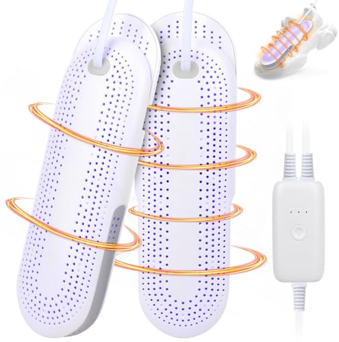 LYPPUL Schuhtrockner Elektrisch, Schuh Trocknergerät mit 3 Modi Timer für Schuhe, Elektrischer Schuhtrockner, Schuhwärmer Stiefel Trockner für Schuhe Handschuhe Socken Skistiefel, Schnell Trocknend