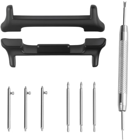 22mm Edelstahl Band Adapter Kompatibel Mit Samsung Galaxy Watch 8 Classic 46mm, Watch 8 40mm/44mm, 3 Schnellwechsel-Federstege, 3 Pin Uhrenarmband Adapter, Edelstahl-Armband Zubehör Mit Werkzeug